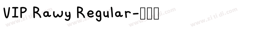 VIP Rawy Regular字体转换